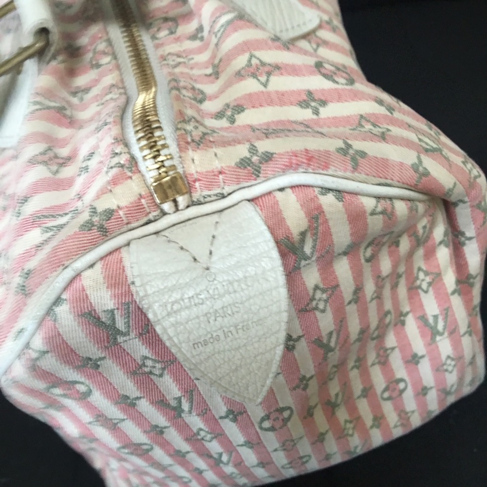 Authentic Louis Vuitton Speedy Mini Lin Croisette - Picture 6 of 8